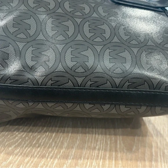 Michael Kors Jodie Black and gray jacquard small tote handbag NWOT Totes